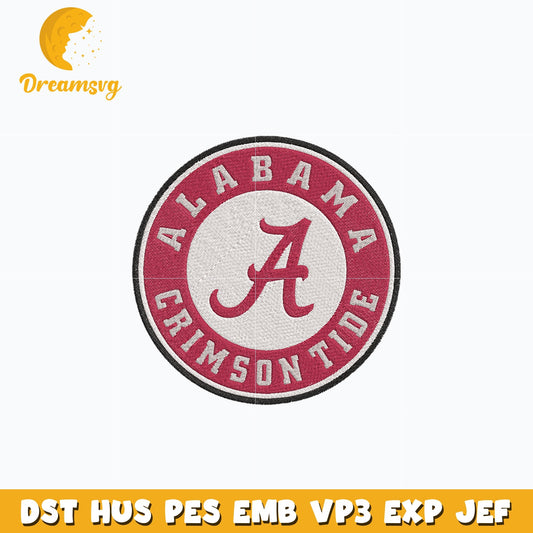 Alabama Crimson Tide embroidery design