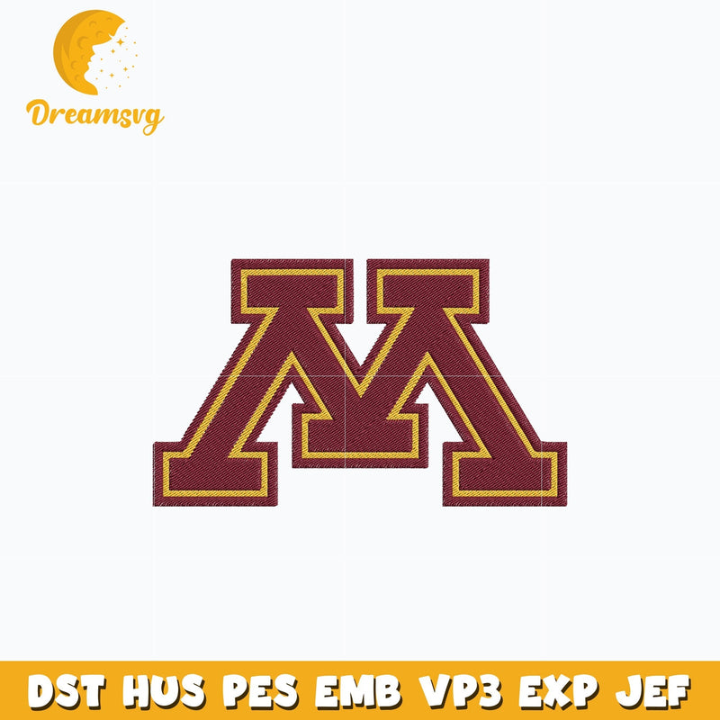 Minnesota Golden Gophers embroidery design