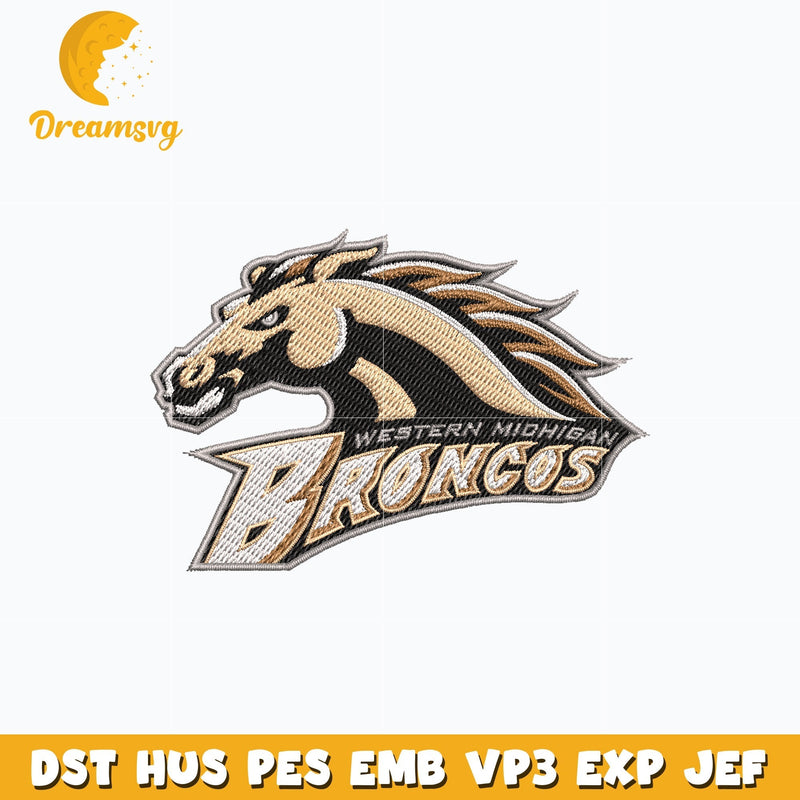 Western Michigan Broncos embroidery design