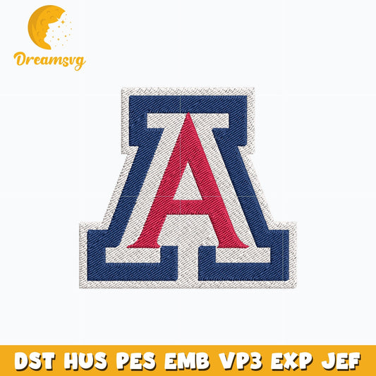 Arizona wildcats logo embroidery design