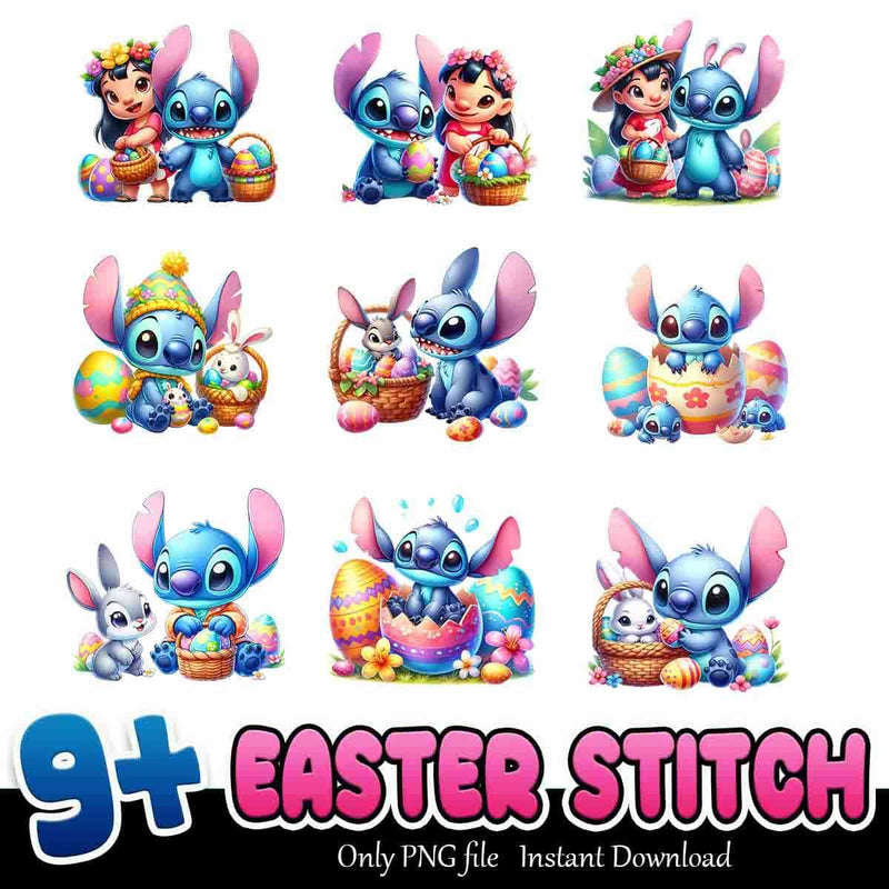 Easter Stitch PNG, Stitch Easter Day PNG, Stitch Easter PNG Transparent, Stitch Easter Day PNG Designs