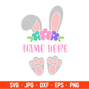 Easter Bunny Ears And Feet Svg, Happy Easter Svg, Easter egg Svg, Spring Svg, Cricut, Silhouette Vector Cut File