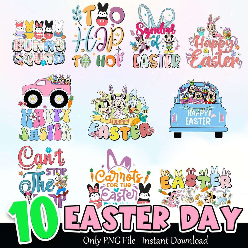 Easter Day Bundle PNG Instant Download