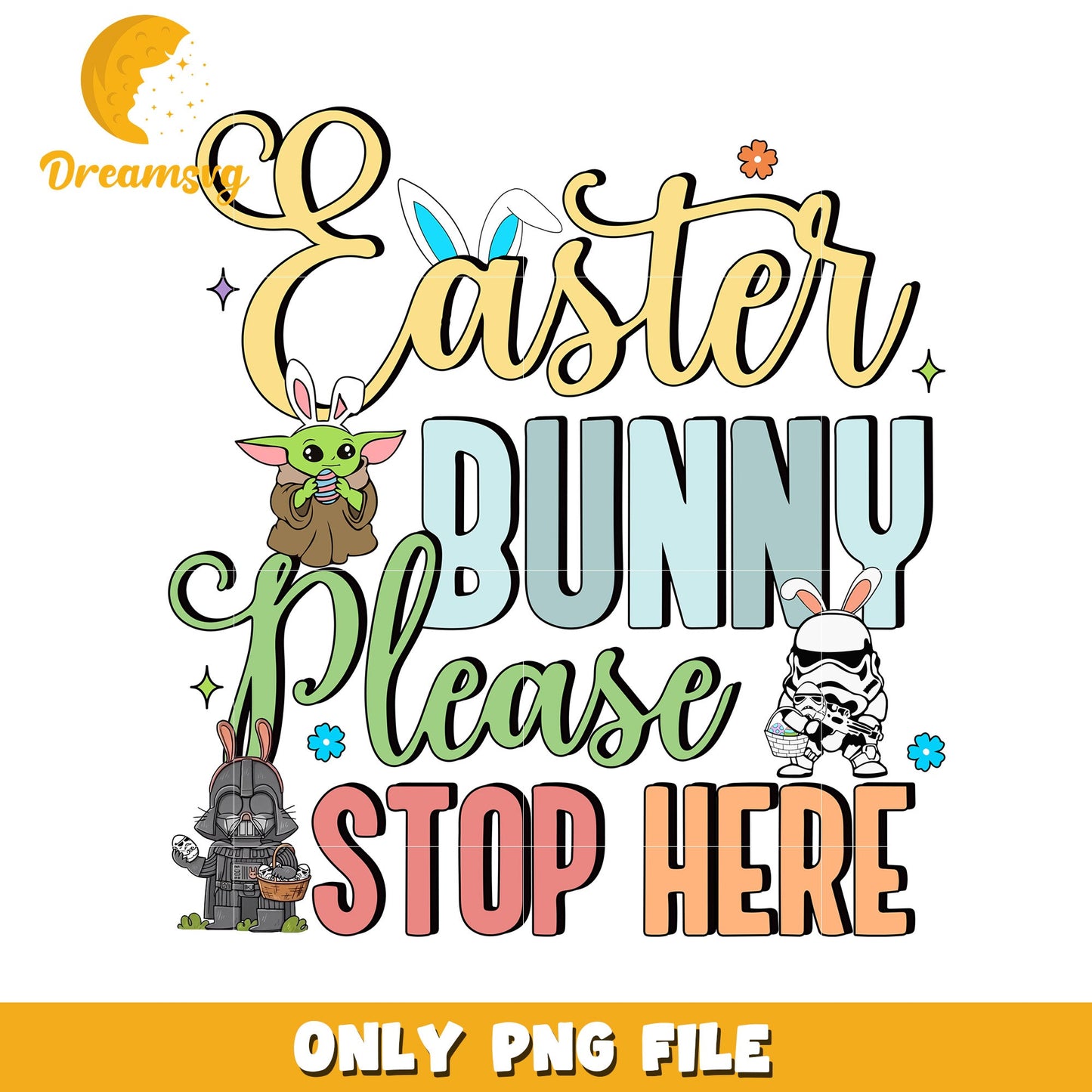 Easter Bunny Please Stop Here PNG
