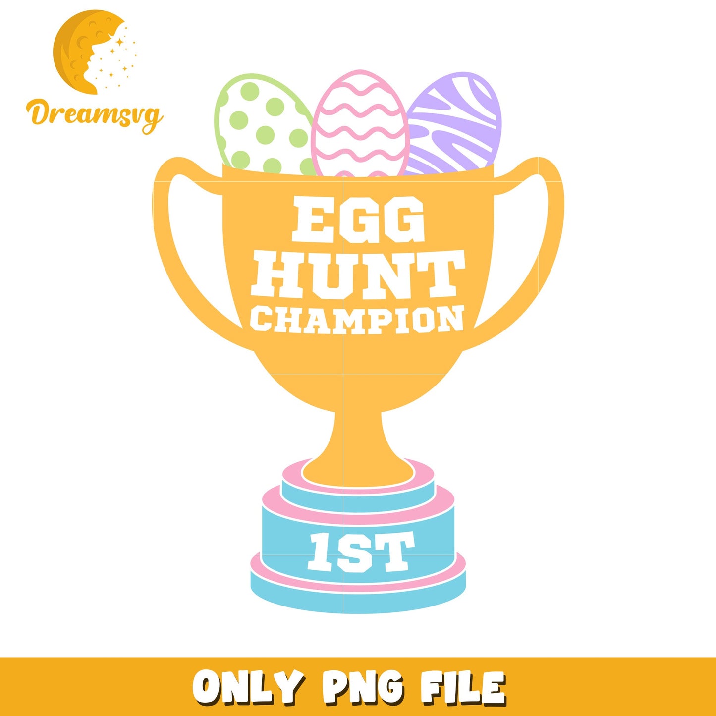 Easter Egg Hunt Champion Trophy PNG