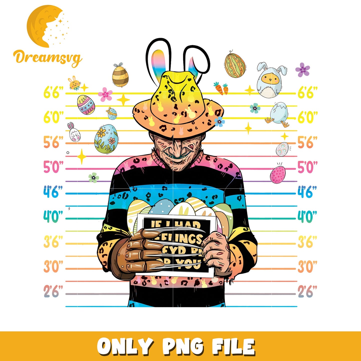 Easter Freddy Krueger PNG Funny Easter Image