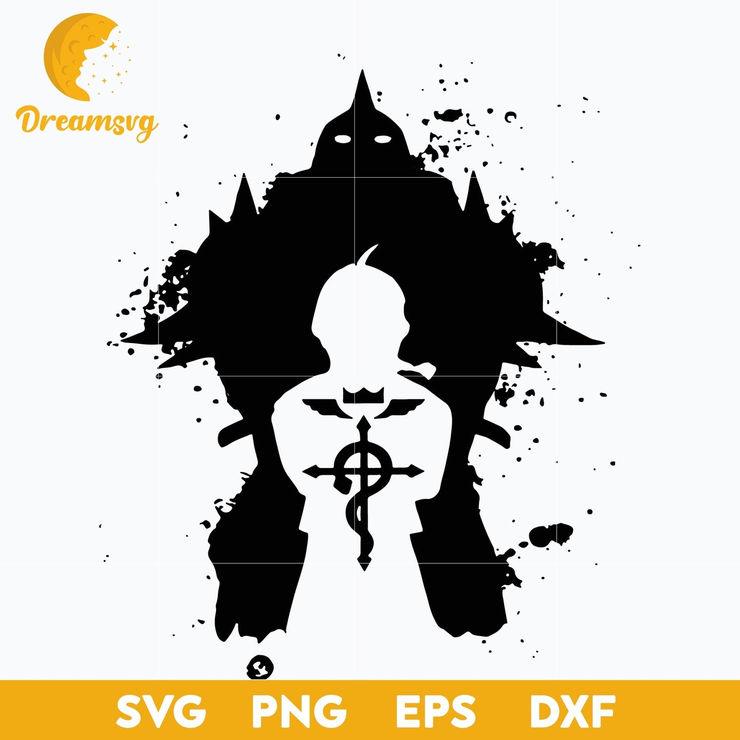 Edward Elric Svg, Edward Elric Brothers Svg, Fullmetal Alchemist Svg, file for cricut, Anime svg, png, eps, dxf digital download