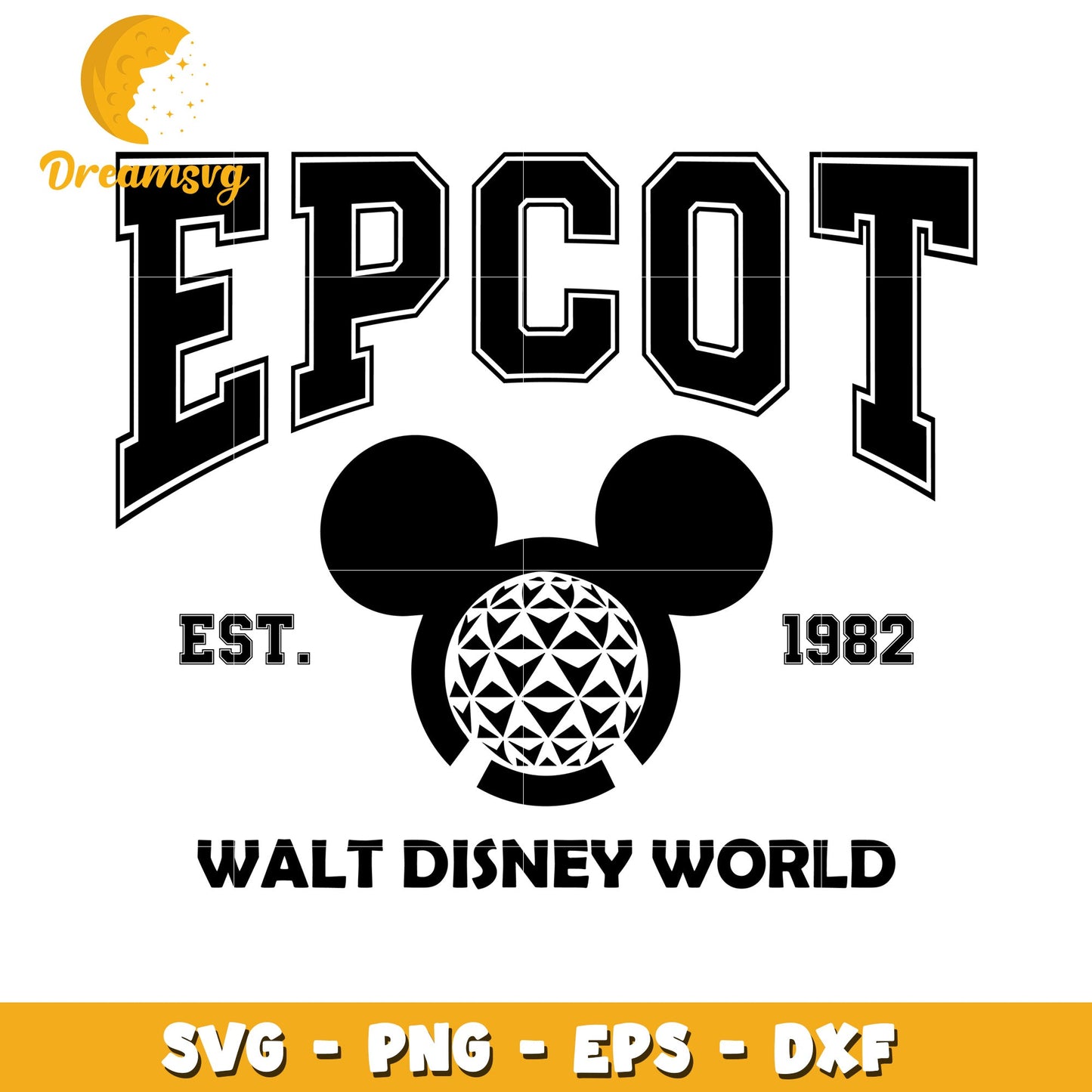 Epcot SVG Cut File Disney World 1982