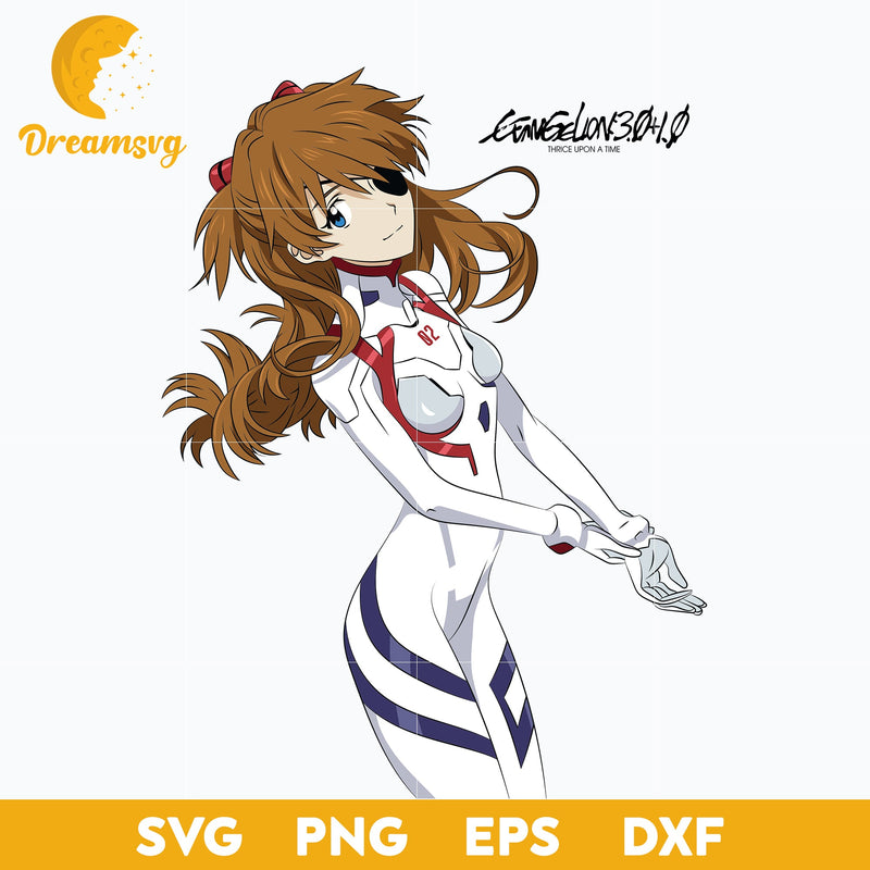 Evangelion Asuka Svg, Shikinami Asuka Langley Svg, Asuka Rebuilt Of Evangelion Svg, file for cricut, Anime svg, png, eps, dxf digital download