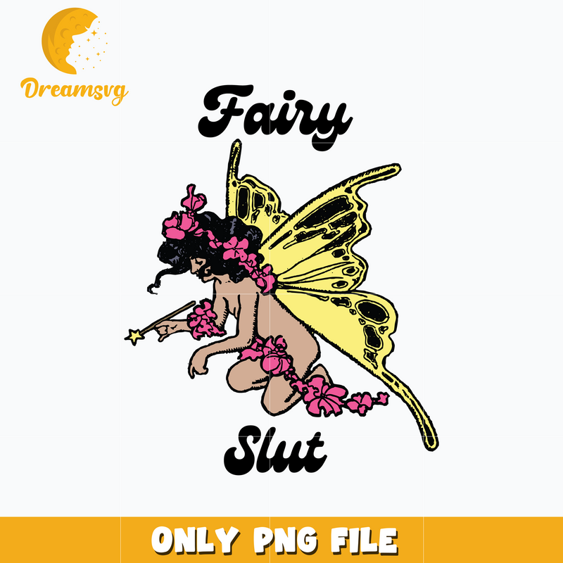 Vintage women fairy slut png