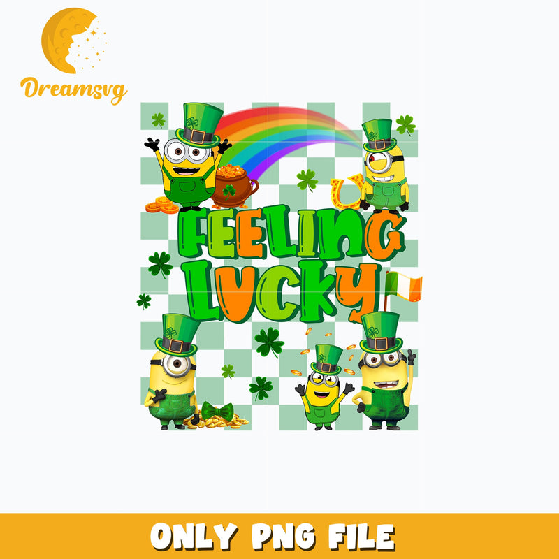 Minion feeling lucky patrick's day Png