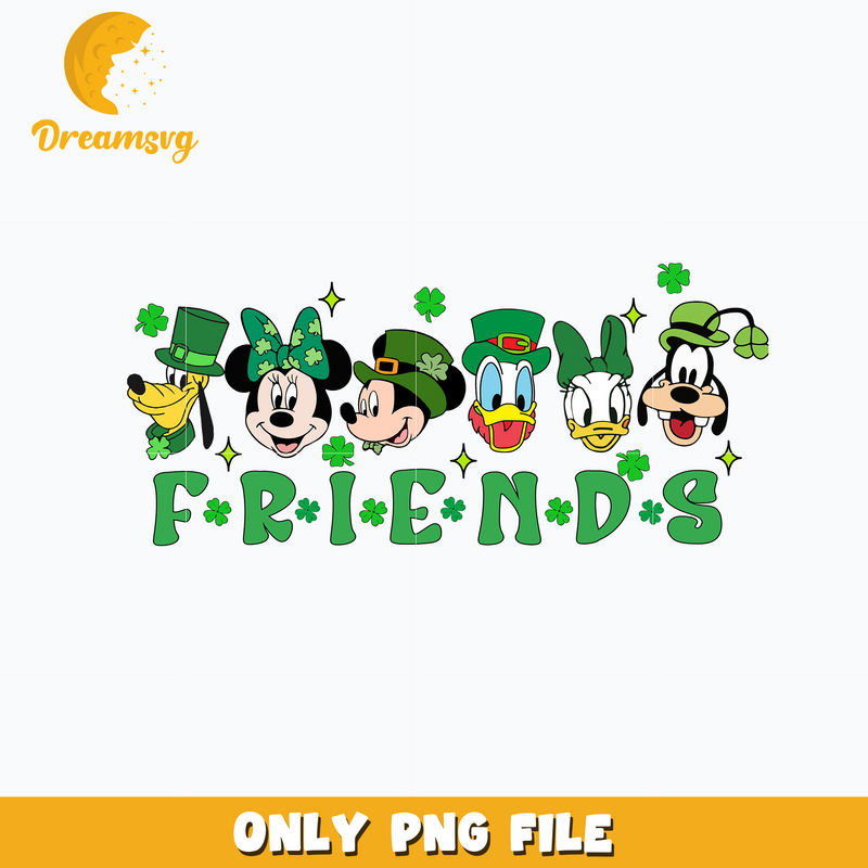 Mickey mouse disney friends patrick's day png