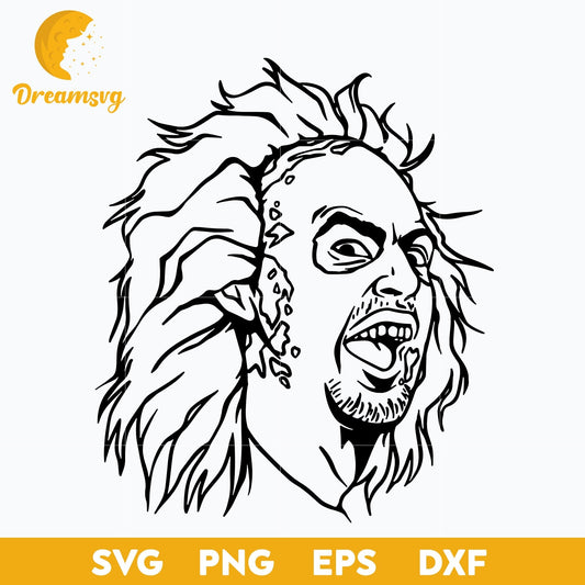 Beetlejuice SVG, Horror SVG, Scary Halloween SVG, Horror Characters svg, Halloween svg, png, dxf, eps digital file.