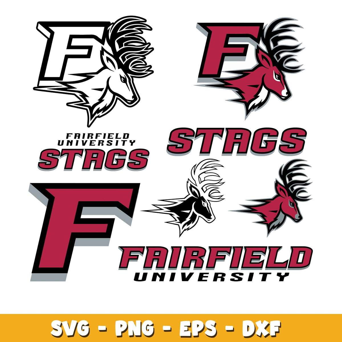 Fairfield Stags Bundle svg, Fairfield Stags logo svg, ncaa svg