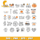 Autumn is my favorite color bundle svg, welcome fall svg