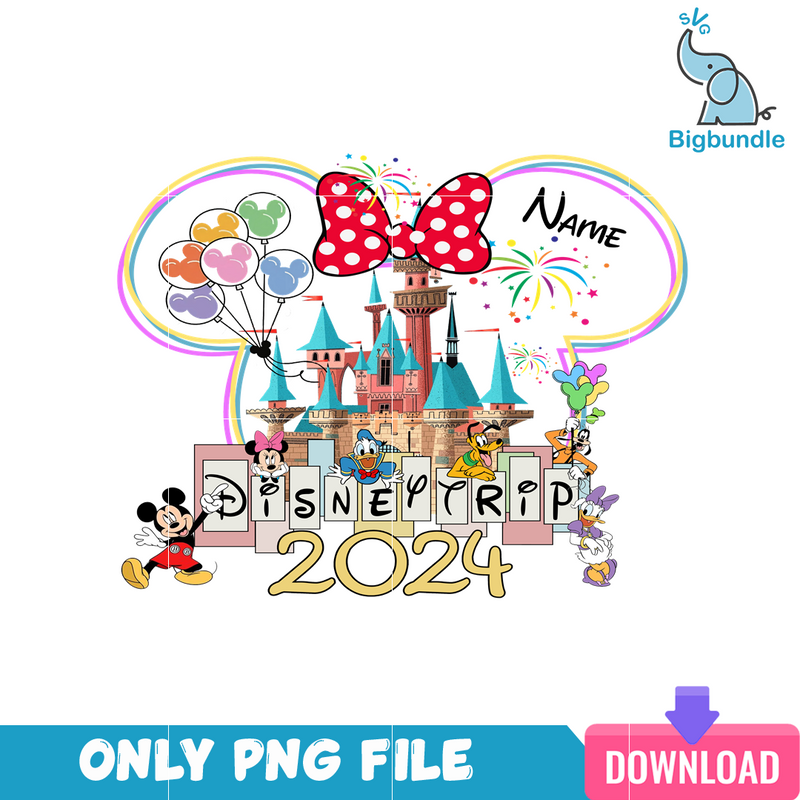 Family Trip 2024 Disneyland  PNG