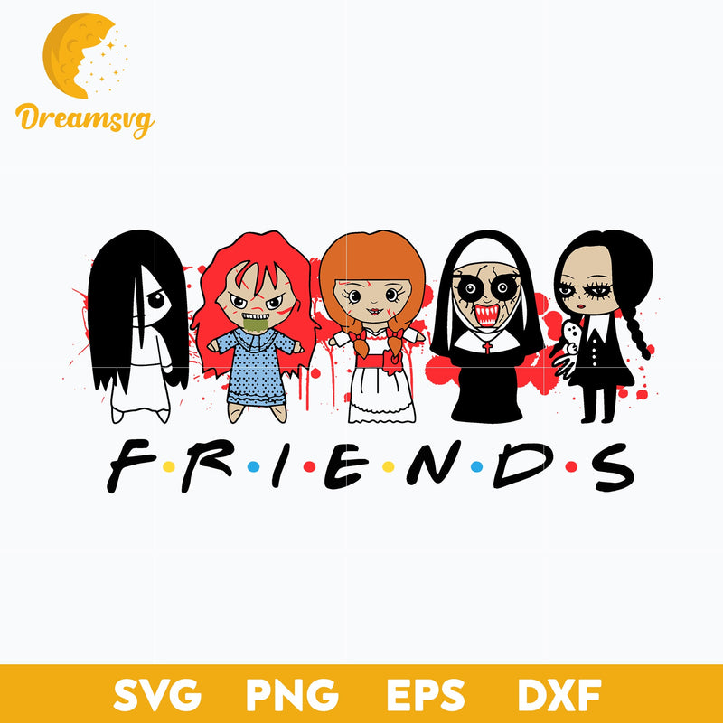 Female Friends Horror svg, Halloween svg, png, dxf, eps digital file.