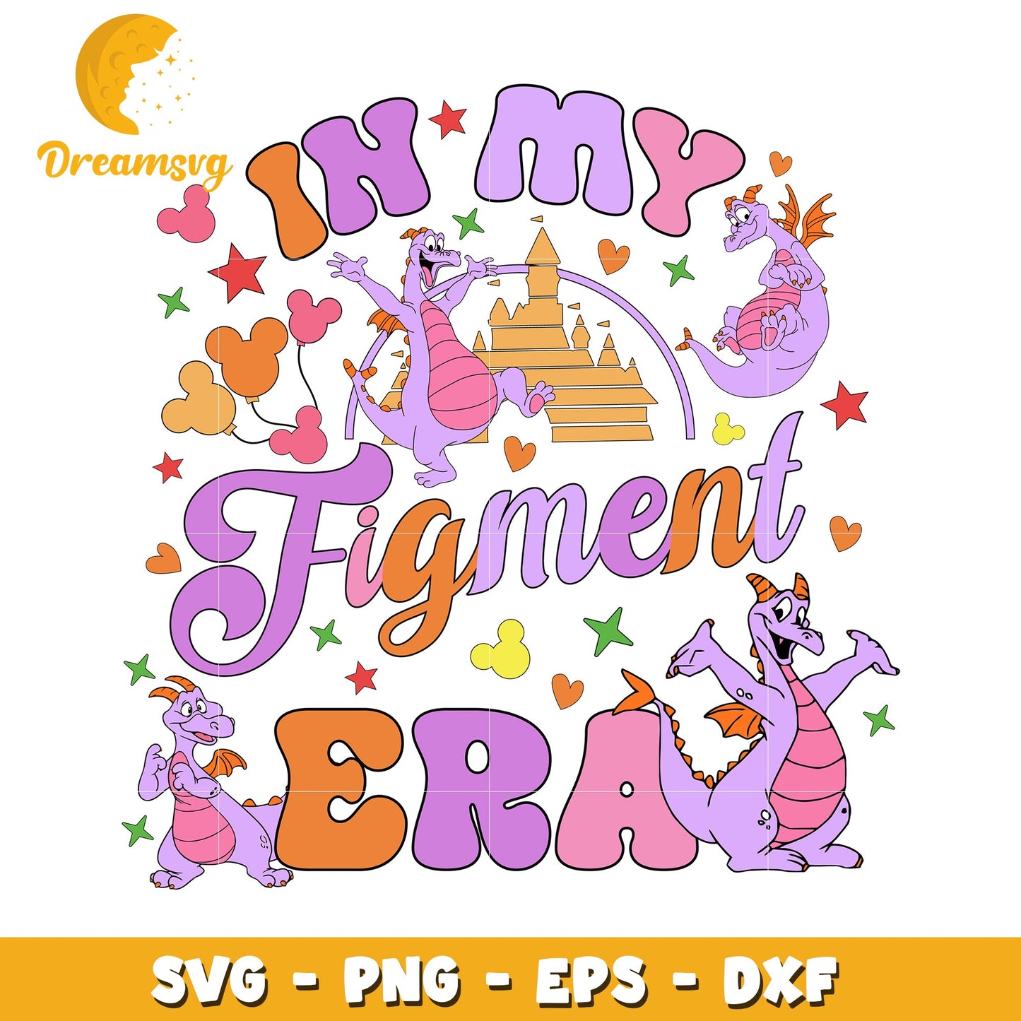 Figment SVG Cut File Disney Dragons
