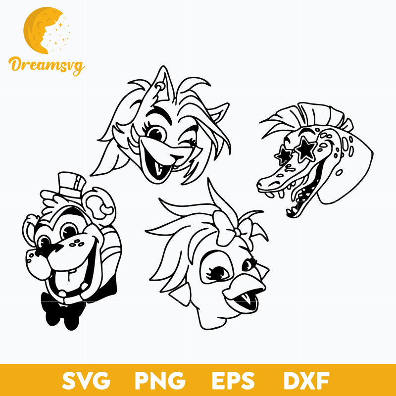 Five Nights at Freddy's Security Breach svg, Halloween svg, png, dxf, eps digital file.