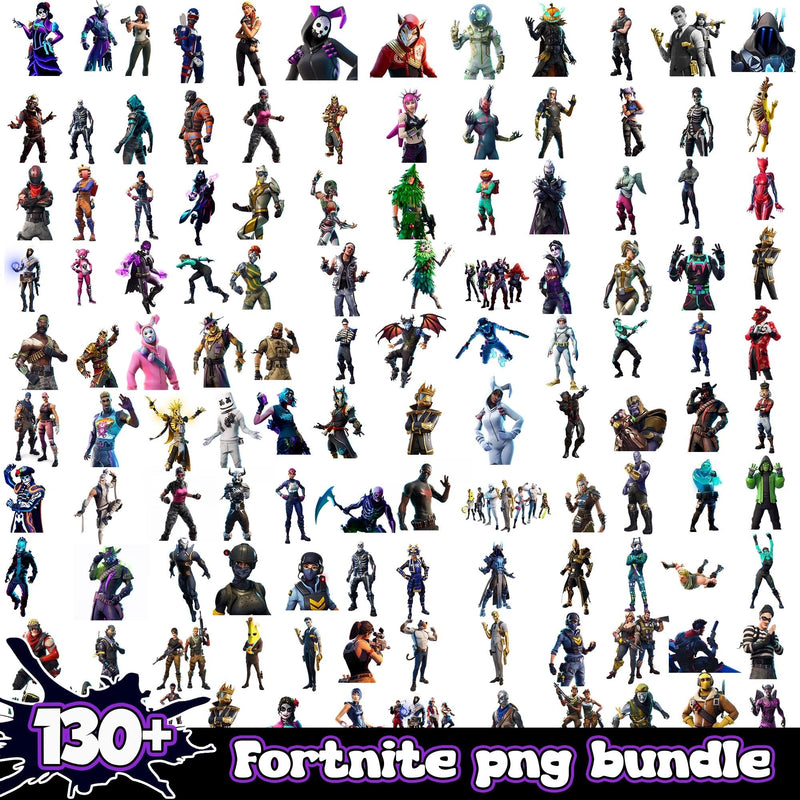 Fortnite Bundle 130+ PNG