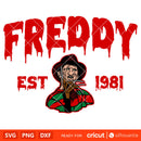 Freddy Svg, Never Sleep Again Svg, Nightmare on Elm Street Svg, Horror Movie Halloween Svg, Cricut, Silhouette Vector Cut File