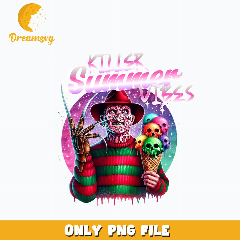 killer summer vibes png, Freddy Krueger png