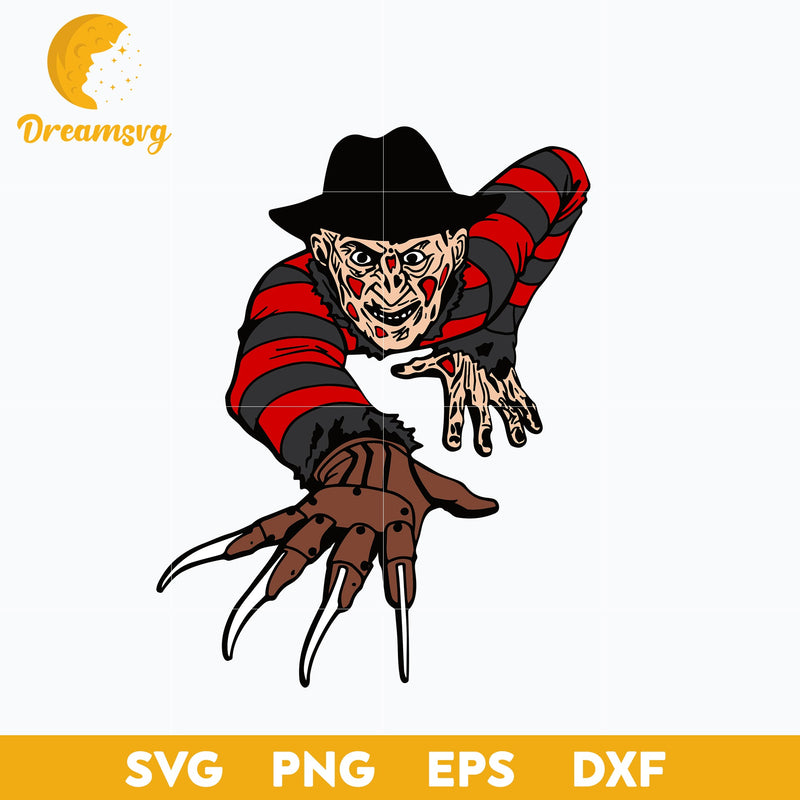 Freddy Krueger svg, Halloween svg, png, dxf, eps digital file.