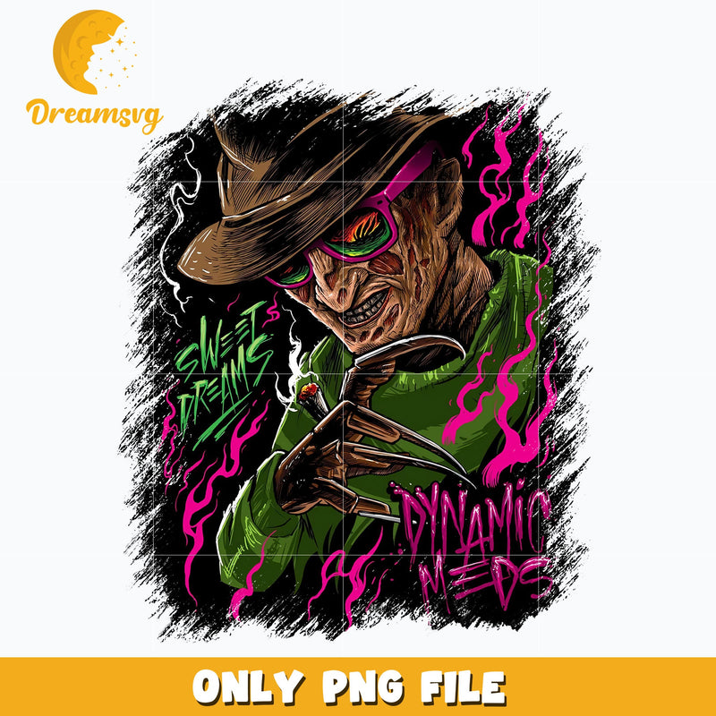 Freddy Krueger halloween png, Halloween png, Digital download.