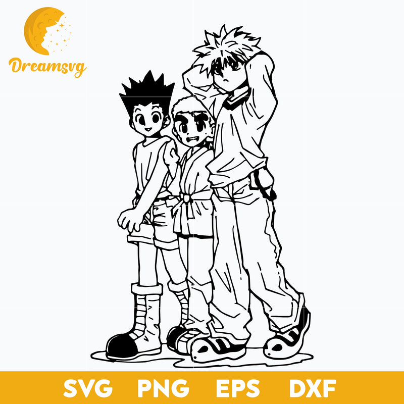 Friend Hunter x Hunter Svg, Hunter x Hunter Svg, Anime Cartoon Svg, file for cricut, Anime svg, png, eps, dxf digital download