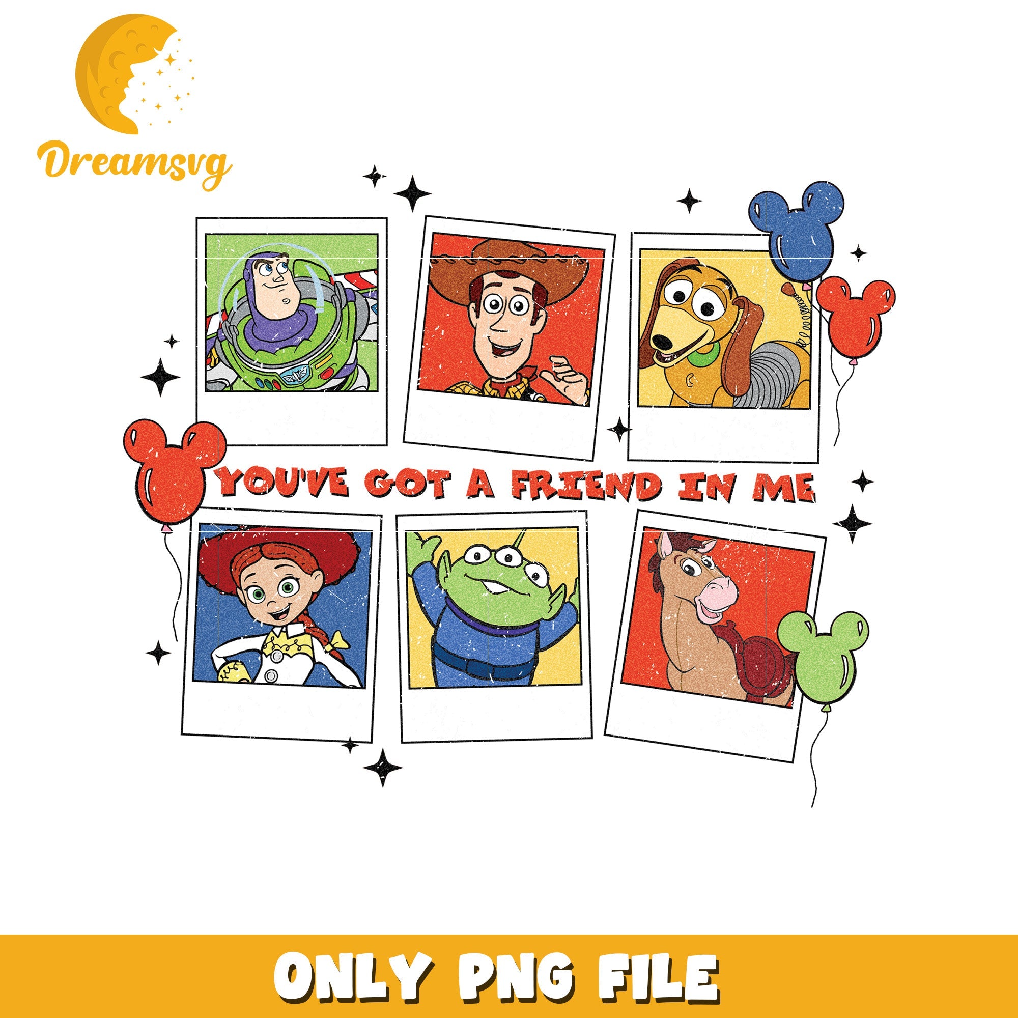 Friendship Characters Design Youve Got A Friend in Me PNG