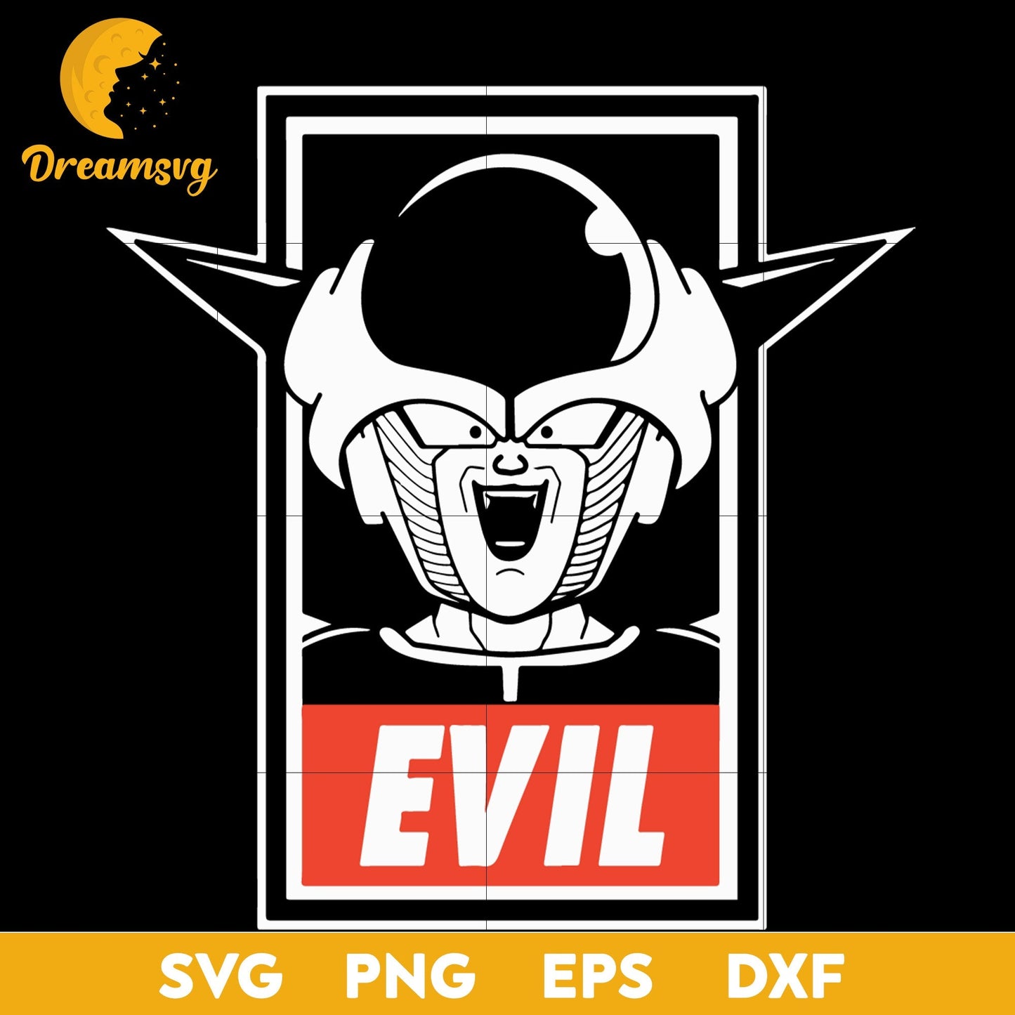 Frieza Svg, Dragon Ball Svg, Frost Demon Svg, Frost Demon Dragon Ball Svg, file for cricut, Anime svg, png, eps, dxf digital download