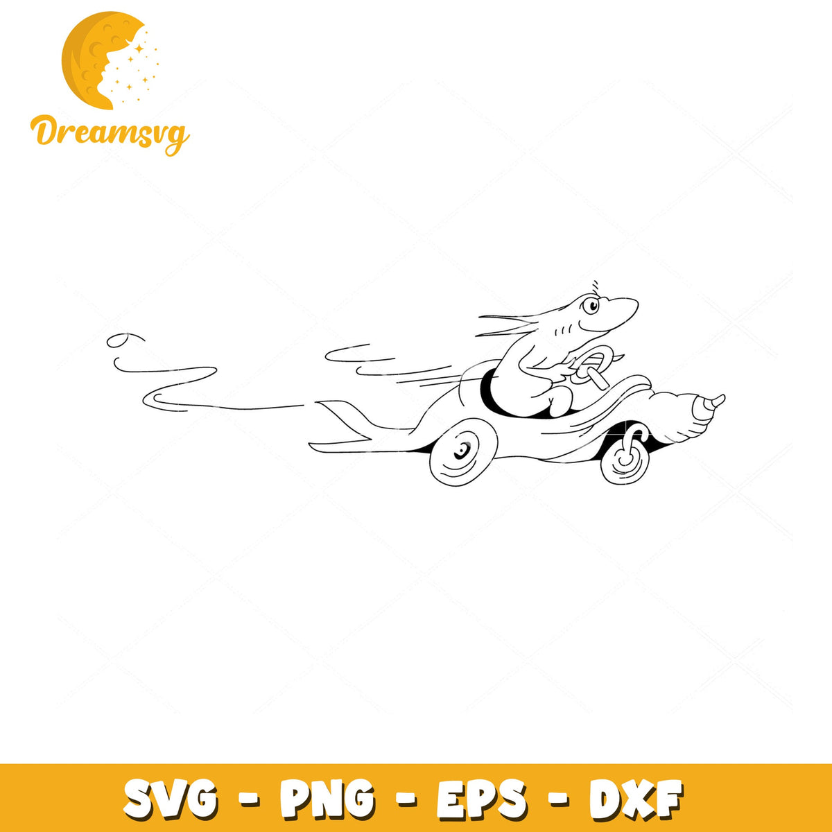 Frog Car SVG Cut File