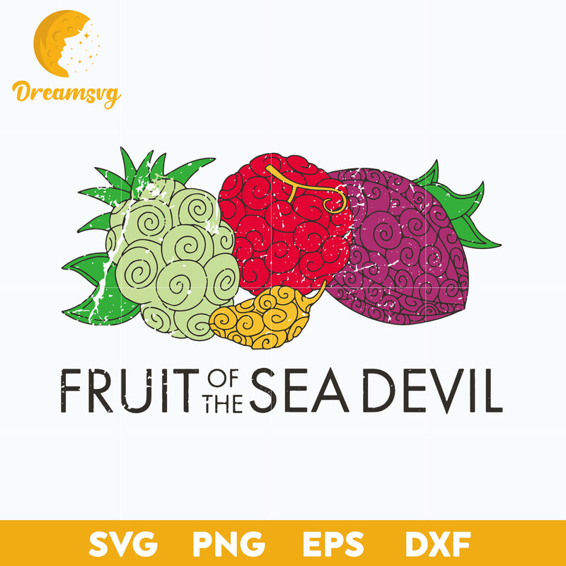 Fruit Of The Sea Devil One Piece Svg, One Piece Svg, Fruit Of The Sea Devil Svg, file for cricut, Anime svg, png, eps, dxf digital download