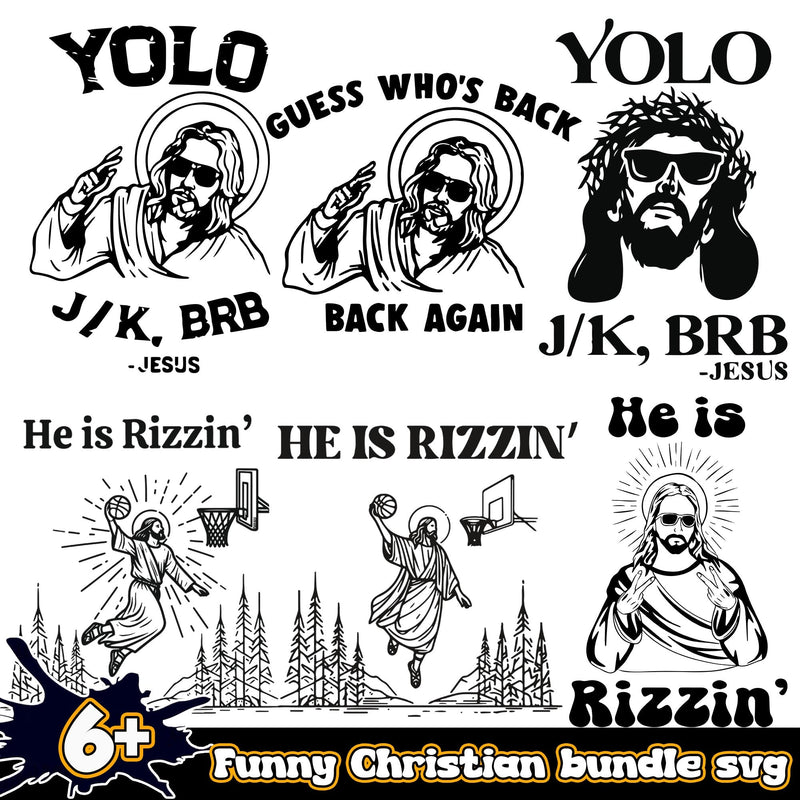 Funny Christian Bundle 6+ PNG