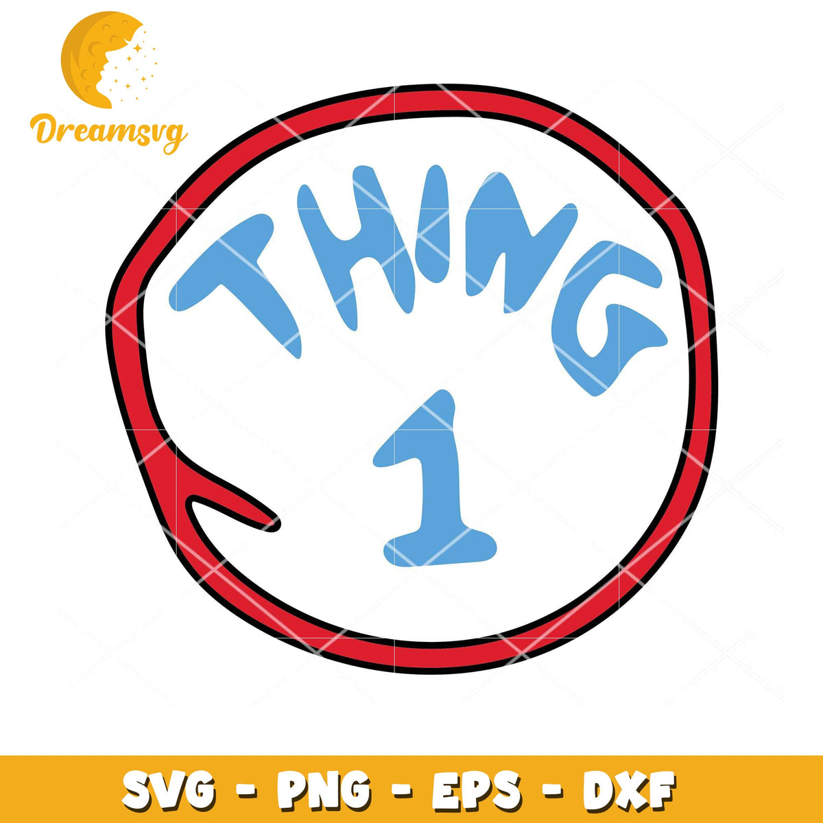Funny Thing 1 SVG Design for Instant Download Crafts Projects
