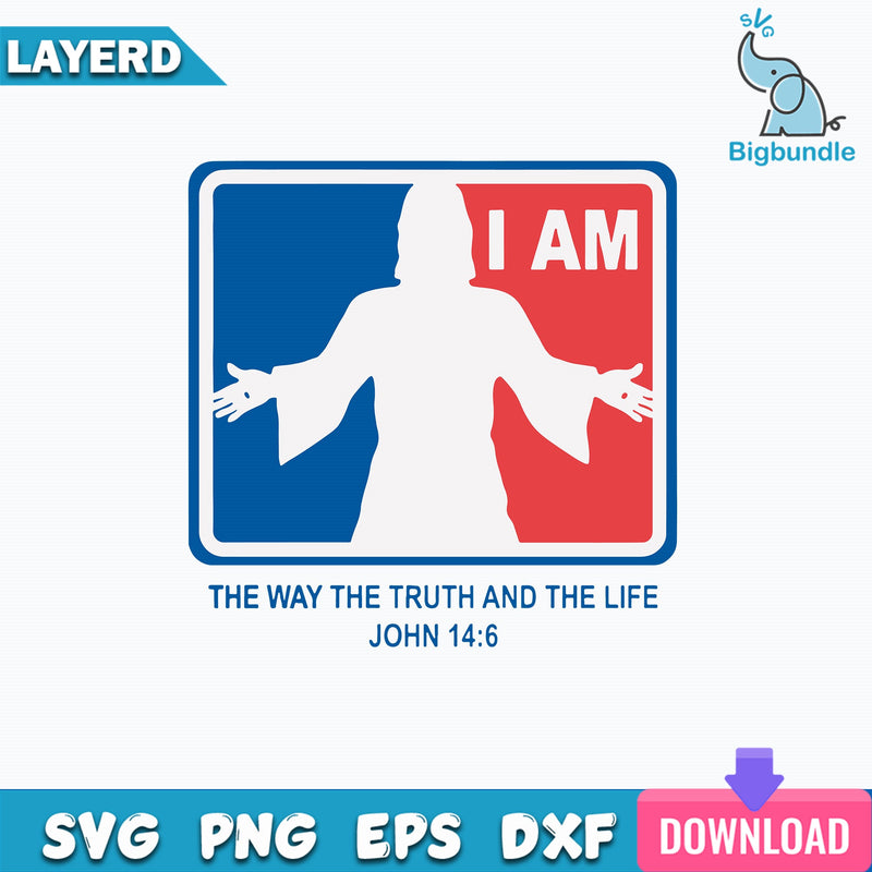 Funny Jesus Svg, The Way Truth And The Life Svg, Cool Jesus SVG