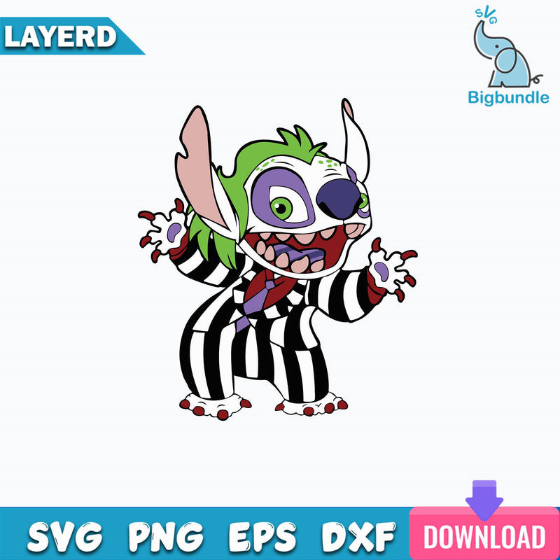 Stitch Jack skellington Svg, Stitch Svg, Disney svg, Halloween Svg