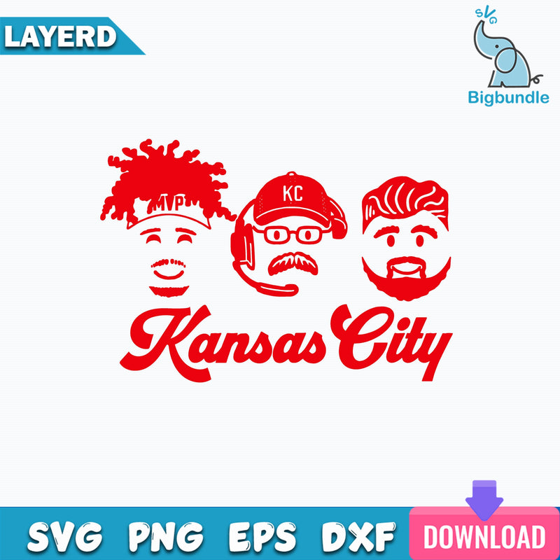 Kansas City SVG, Mahomes SVG, Travis Kelce SVG, Andy Reid SVG