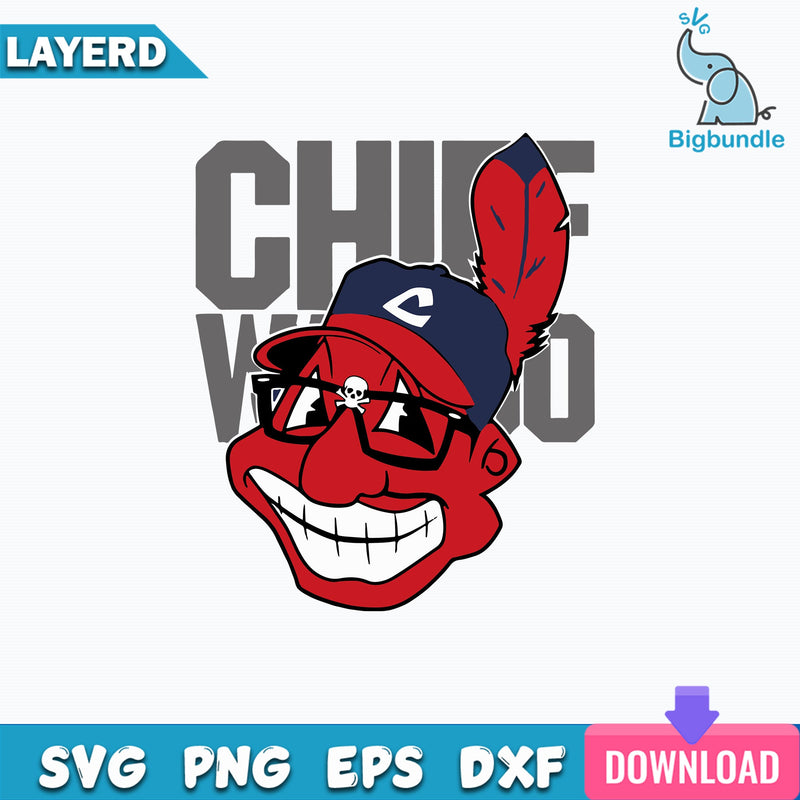 Long Live Chief Wahoo Mascot Cleveland Indians Svg, Cleveland Indians Svg