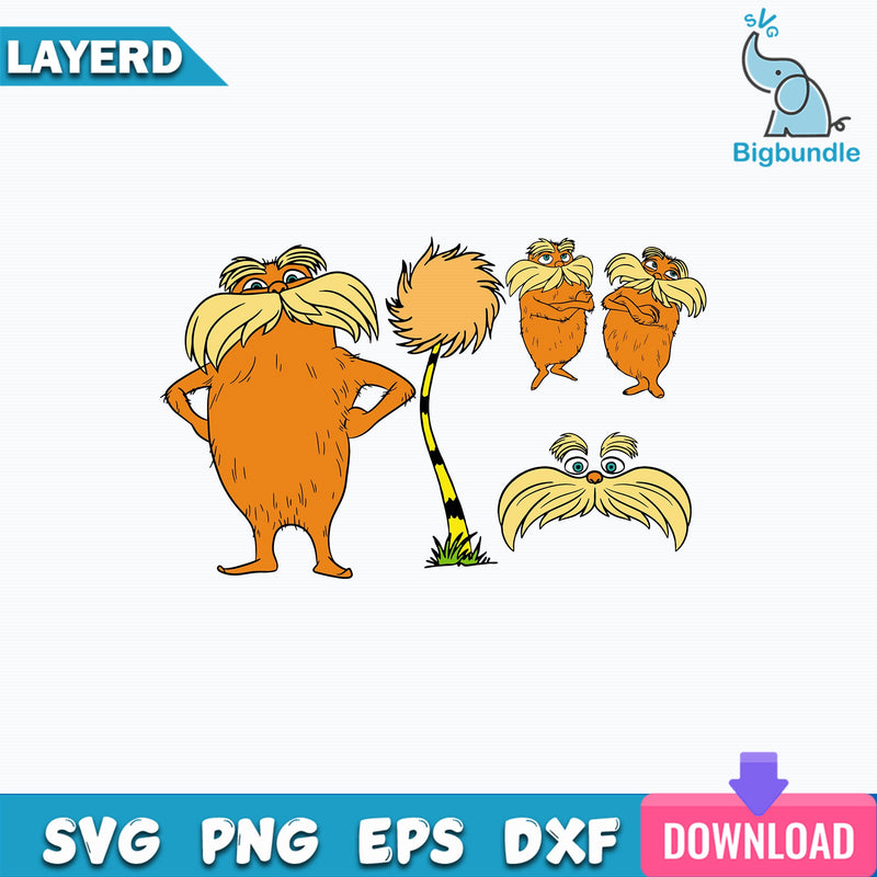 The Lorax Svg, Lorax Tree Svg, Dr. Seuss Svg