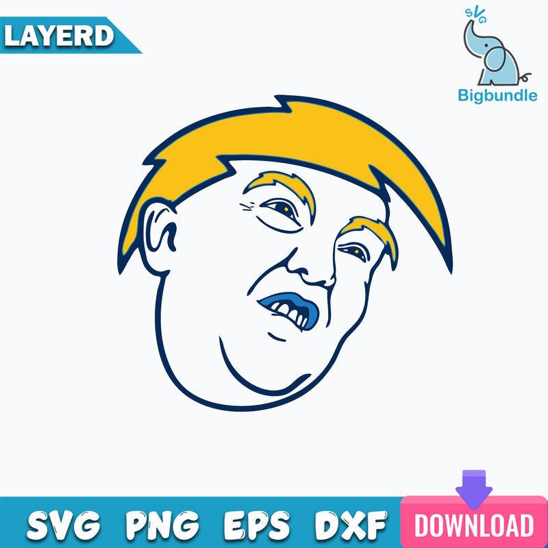 NFL logos as Donald Trump Svg, Donald Trump Svg, Funny Svg