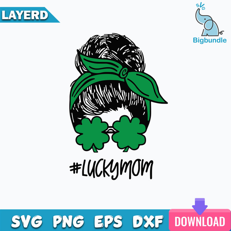 Love Mom Svg, , St Patricks Day, Happy St Patricks Day Svg