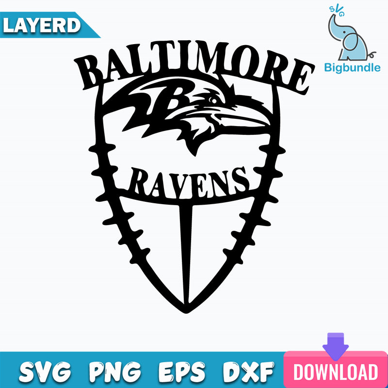 Baltimore Ravens Svg, Baltimore Football sports Svg