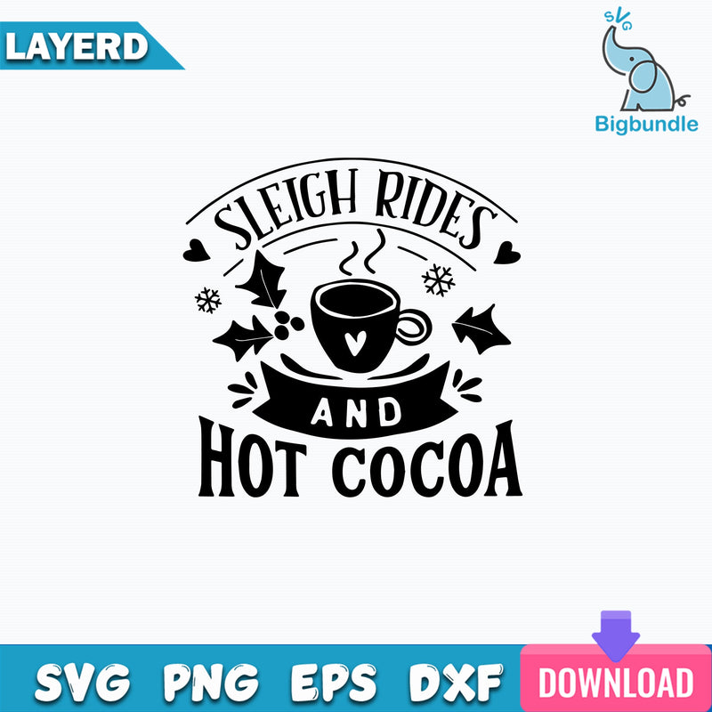 Sleigh Rides And Hot Cocoa PNG