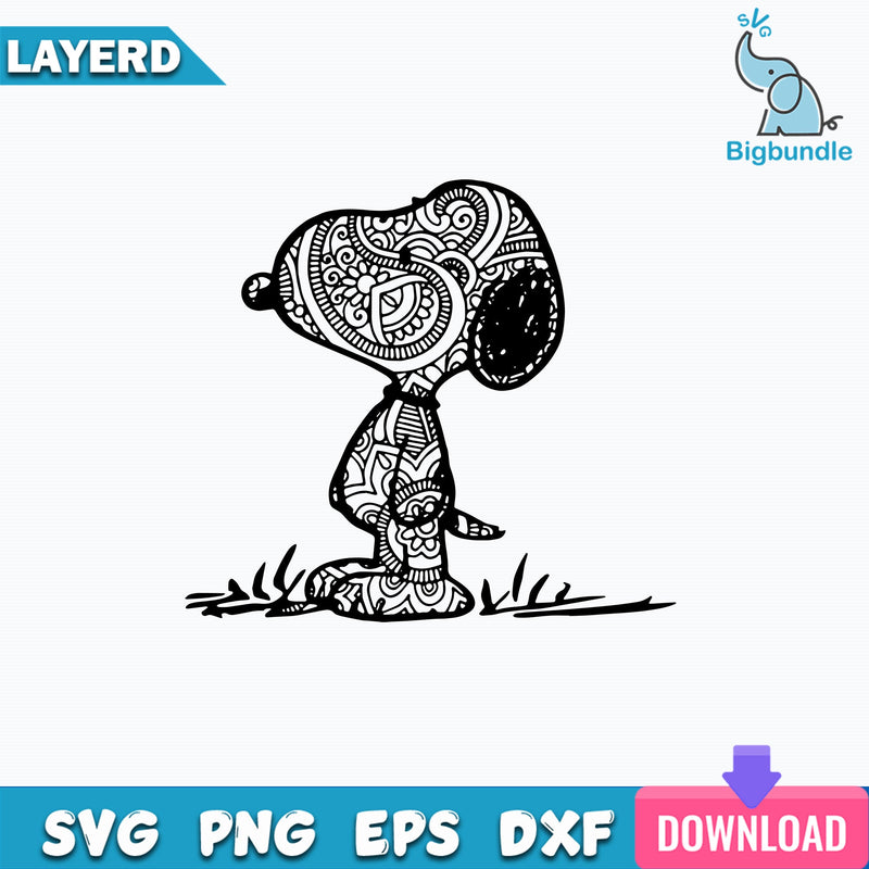 Snoopy Coloring Clipart PNG