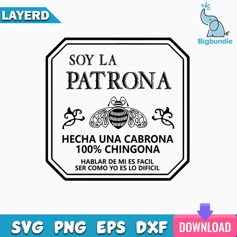 Tequila Patron Font Bee PNG