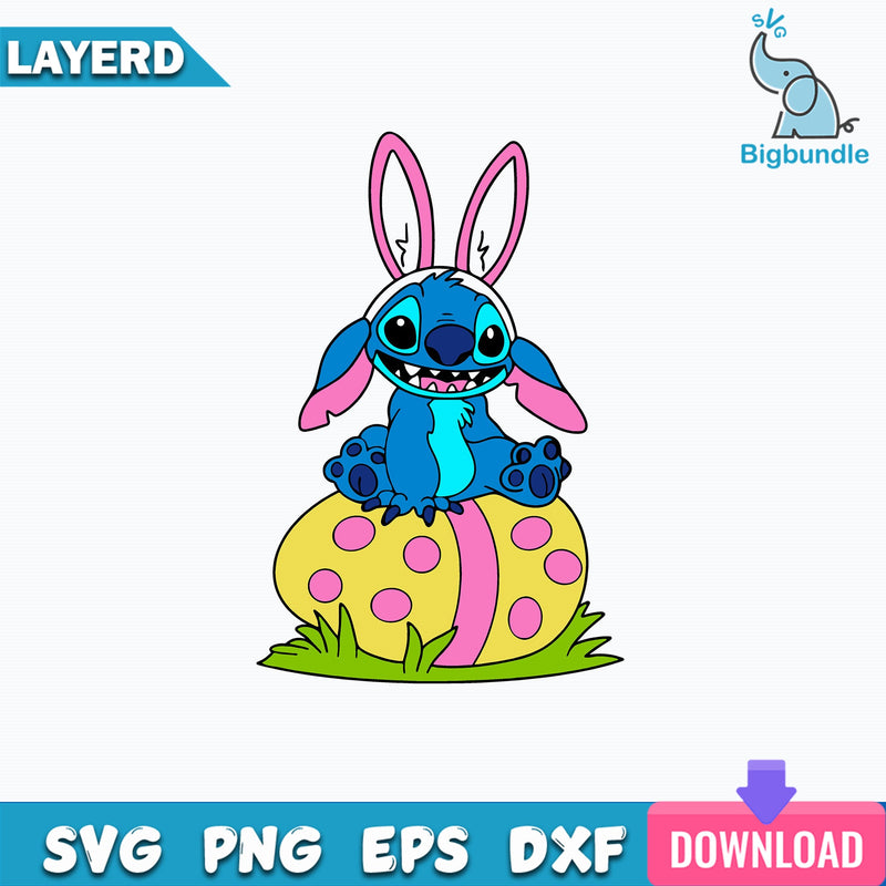 Stitch Costume Bunny Easter PNG