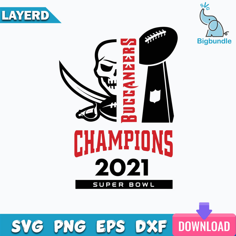 Buccaneers Champion Super Bowl 2021 Svg, Buccaneers Svg