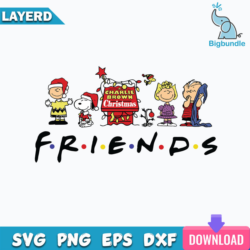 A Charlie Brown Christmas Friends Svg, Peanut Svg