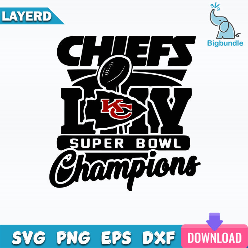 Super Bowl 2021 Svg, KC Chiefs Skyline Trophy Svg, Super Bowl Silhouette Cut Files